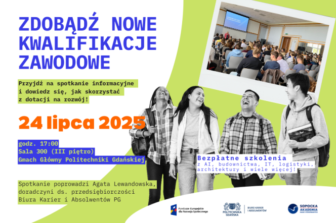 Na zdjęciu informacja o spotkaniu