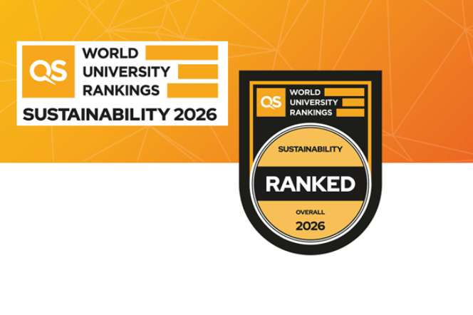 Napis QS World University Rankings Sustainability