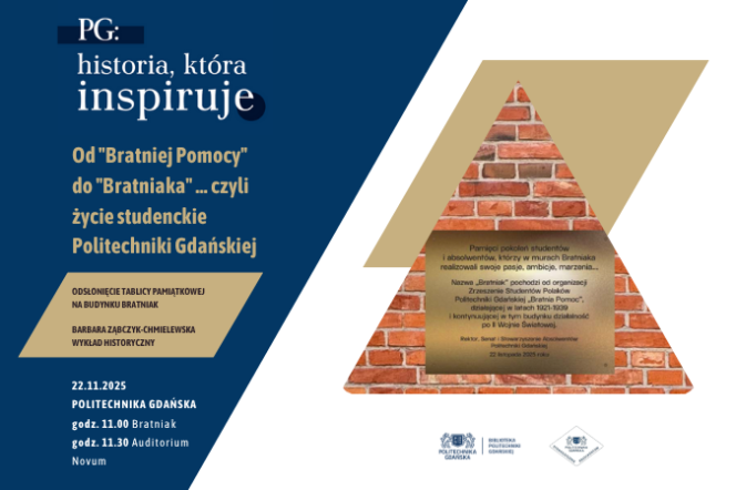 Uroczyste odsłonięcie tablicy pamiątkowej na Bratniaku oraz wykład historyczny o życiu studenckim Politechniki Gdańskiej
