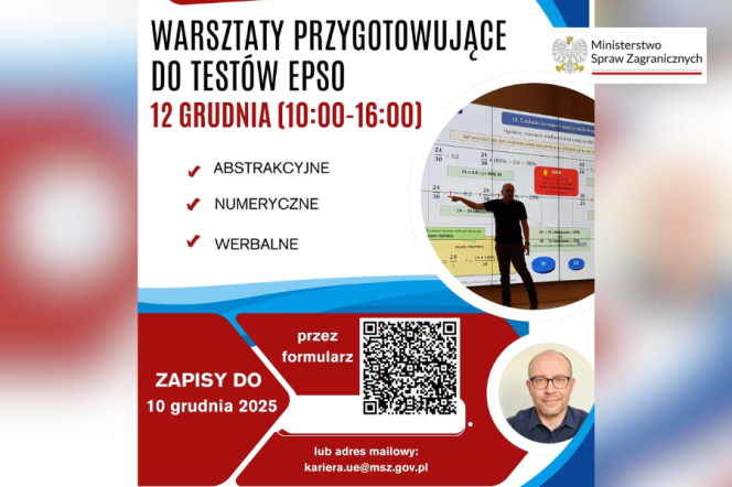 Na zdjęciu informacja o wydarzeniu