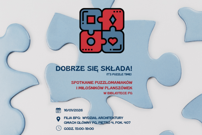 Dobrze się składa! Spotkanie miłośników puzzli i planszówek w Bibliotece PG