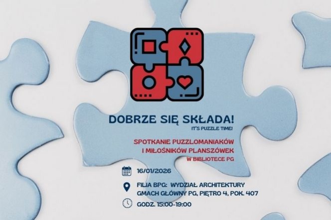 Dobrze się składa! Spotkanie miłośników puzzli i planszówek w Bibliotece PG