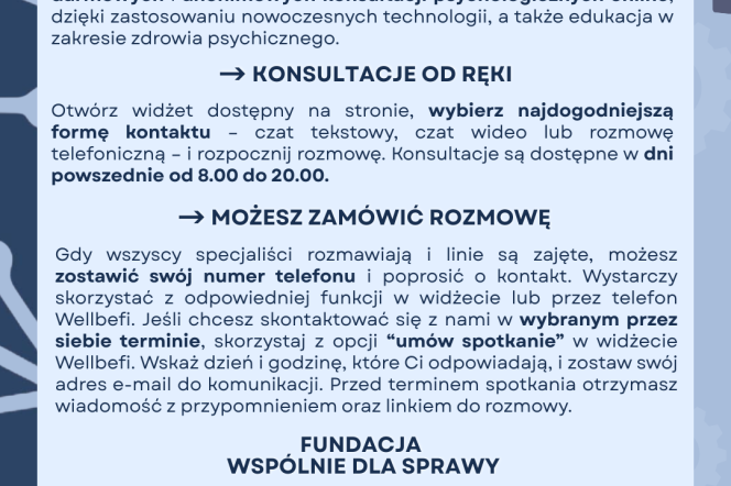 WellBeFi – Zdalny Psycholog