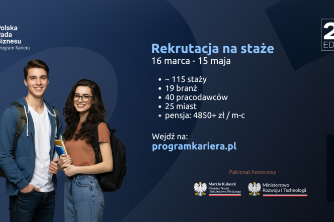 Na zdjęciu informacja o programie