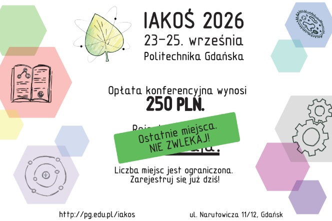 Ostatnie miejsca IAKOS 2026
