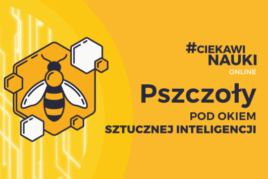 Grafika tytułowa wydarzenia Pszczoły pod okiem sztucznej inteligencji
