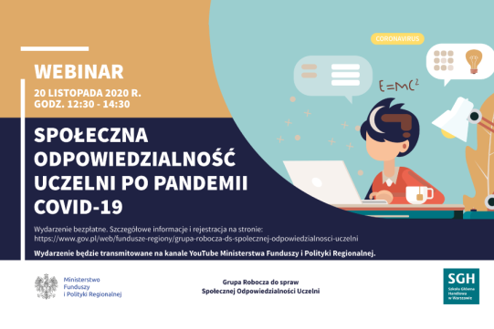 Grafika z napisem społeczna odpowiedzialność 