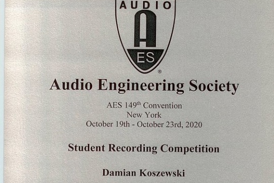 Diploma of Audio Engineering Society 