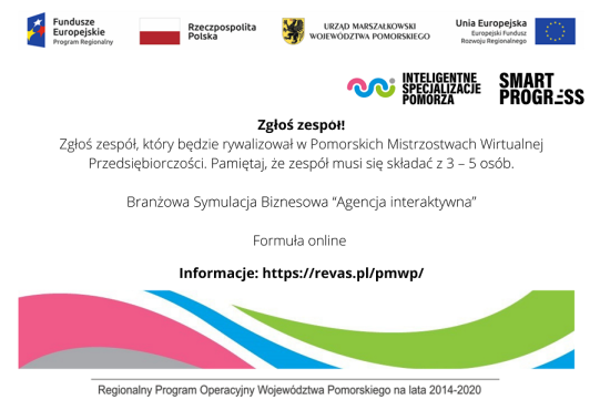 Na zdjęciu na białym tle znajduje się informacja o projekcie.