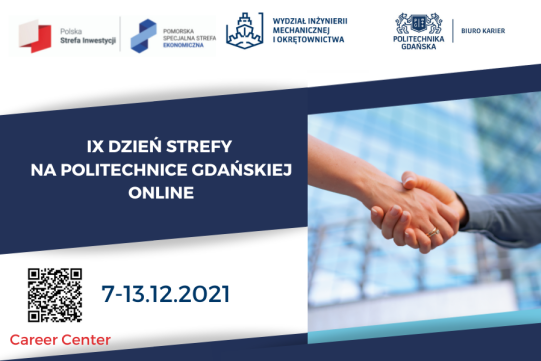 Na zdjęciu znajduje się na niebieskim tle po prawej stronie zdjęcie z uściskiem dłoni, po lewej strony informacja o wydarzeniu.