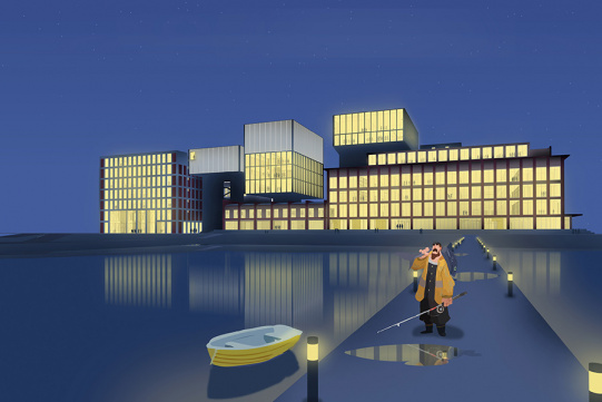 Wizualizacja elewacji północnej - Anna Kolasa 