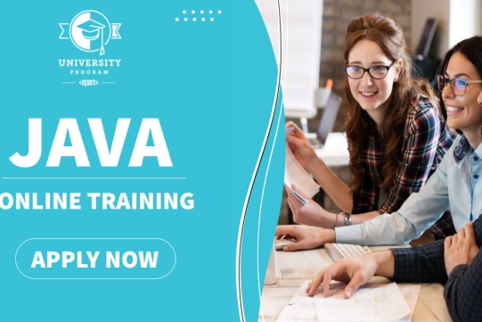 Na zdjęciu na niebieskim tle znajduje się informacja o programie.