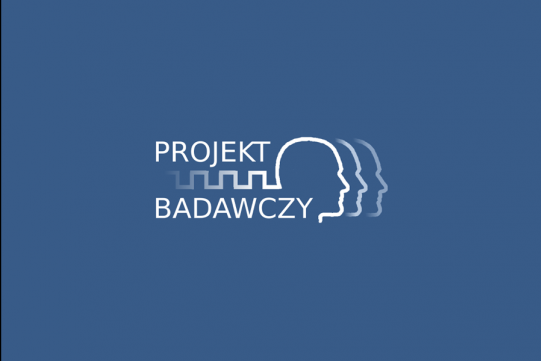 Projekty badawcze grafika z napisem