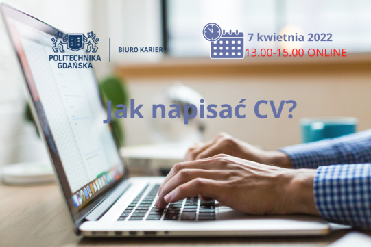 Plakat reklamujący warsztaty - Jak napisać CV?