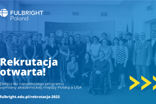 Na zdjęciu widać grafikę promującą nabór programów