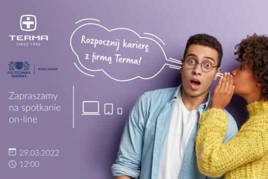 Plakat wydarzenia-„Rozpocznij karierę z firmą Terma” 