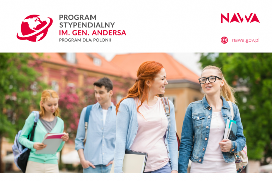 Plakat promujący program stypendialny