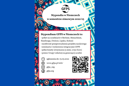 Stypendia GFPS w Niemczech plakat