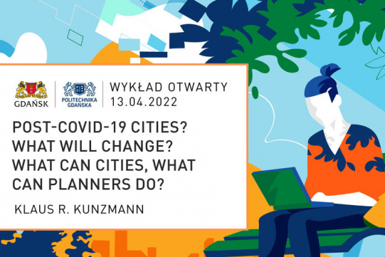 Kolorowa grafika z napisem wykład 