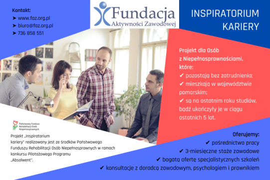 Grafika promująca Inspiratorium Kariery