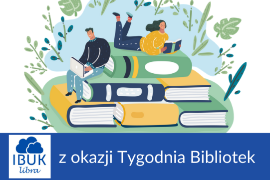 grafika sterty książek i czytających postaci