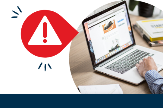 wykrzyknik na czerwonym tle