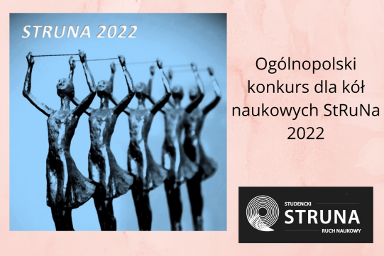 zdjęcie przedstawia plakat reklamujący konkurs StRuNa 2022