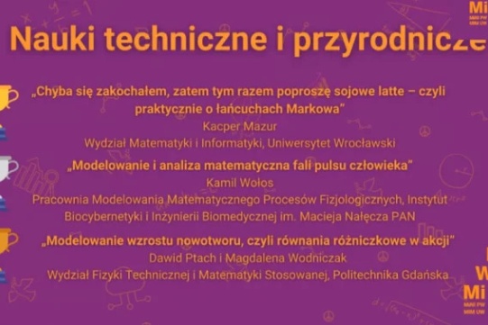 Baner "Nauki techniczne i przyrodnicze"