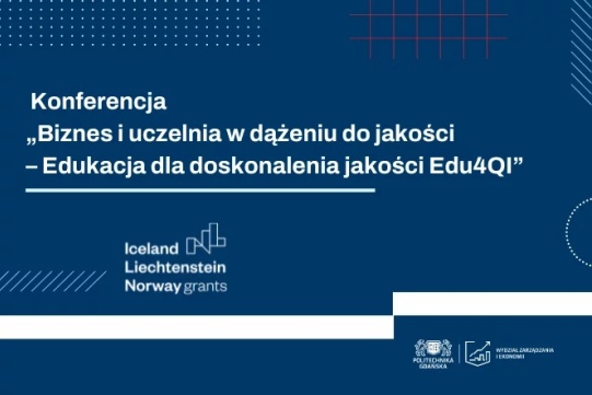 Na niebieskim tle informacje dotyczące konferencji