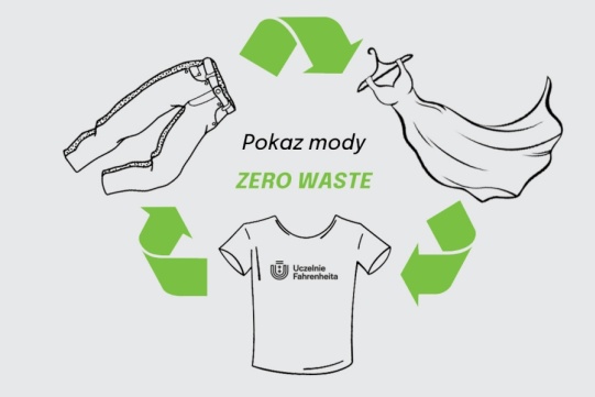 Grafika promująca pokaz mody Zero Waste