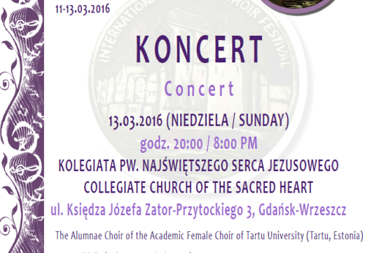 Koncert - V Gdański Międzynarodowy Festiwal Chóralny