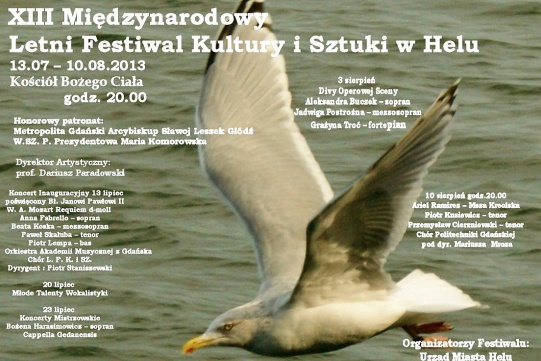 XIII Międzynarodowy Letni Festiwal Kultury i Sztuki w Helu