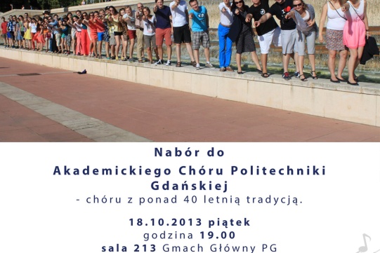 We want YOU! - Nabór do Akademickiego Chóru Politechniki Gdańskiej