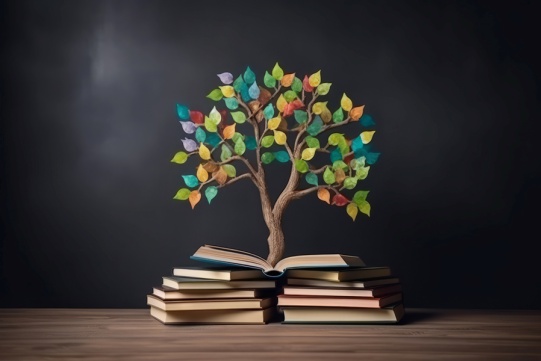drzewko z książkami 