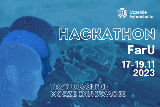 baner reklamujący Hackaton FarU