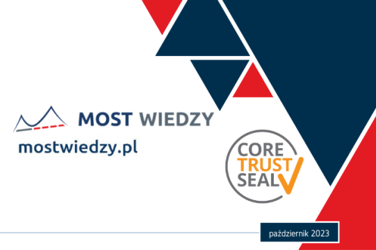 MOST Wiedzy certyfikat CoreTrustSeal 