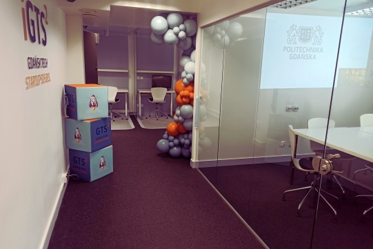 Pomieszczenia inkubatora iGTS2 na Politechnice Gdańskiej w Domu Studenckim nr 3  