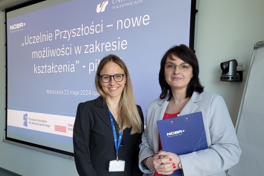 Martyna Kozłowska-Żukowska, kierownik projektu „Uczelnie przyszłości”, Agnieszka Lendzion, kierownik Biura Młodych Naukowców