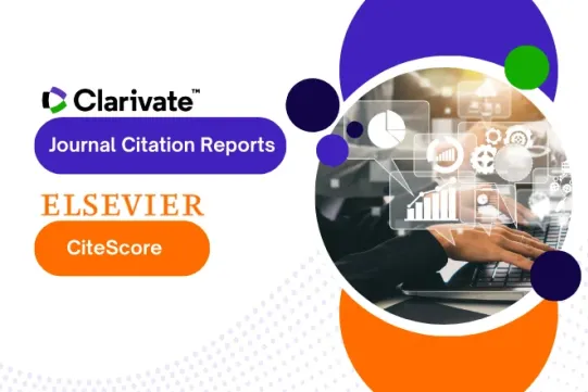 Journal Citation Reports i logo Clarivate, CiteScore i logo Elsevier