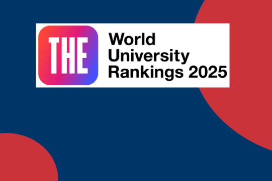 Napis nazwy rankingu: THE World University Rankings 2025