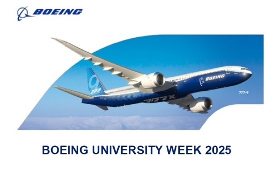 Na zdjęciu niebieski boeing