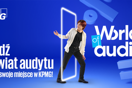 Na niebieskim tle informacja o wydarzeniu