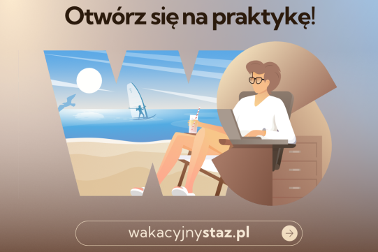 Na zdjęciu chłopak na leżaku na plaży