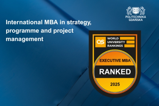 Program MBA PG skalsyfikowany w rankingu QS Executive MBA 2025