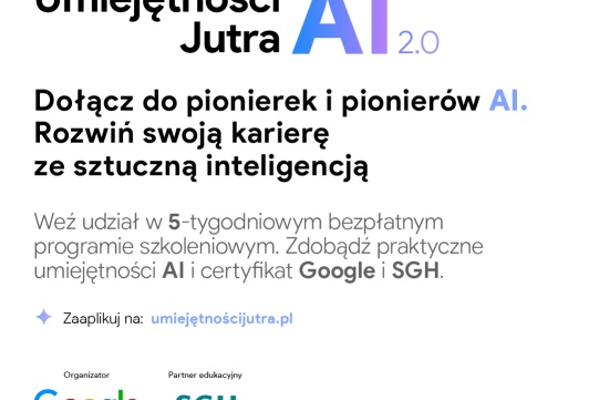 Na zdjęciu informacja o programie