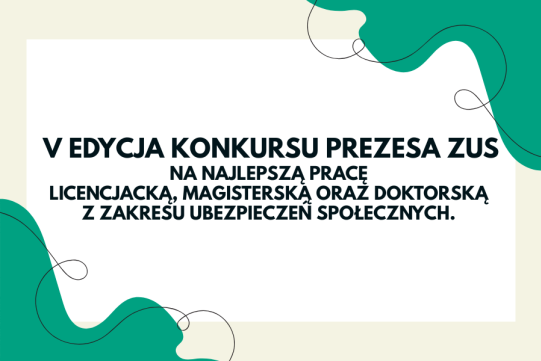 Na zdjęciu informacja o tytule konkursu