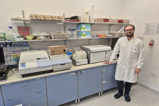 Dr Michał Pierański z Wydziału Chemicznego Politechniki Gdańskiej