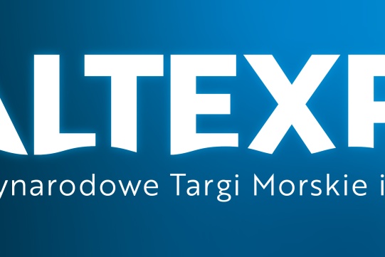 Na niebieskim tle widnieje nazwa BALTEXPO 2025