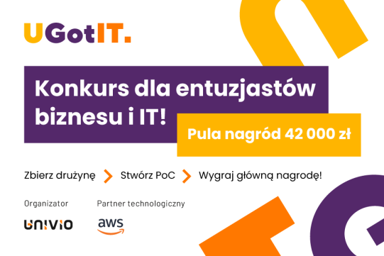 Na zdjęciu informacja o konkursie