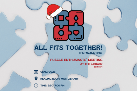 All Fits Together! Puzzle Enthusiasts’ Meeting at the Library. Edition 4